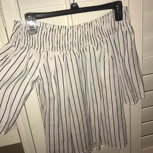 Striped Off shoulder Blouse